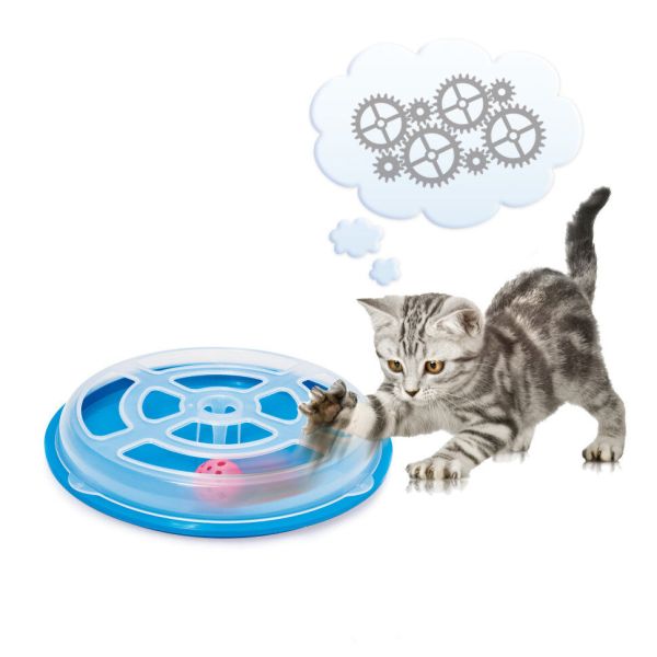 GEORPLAST VERTIGO 29 cm cat toy with plastic ball