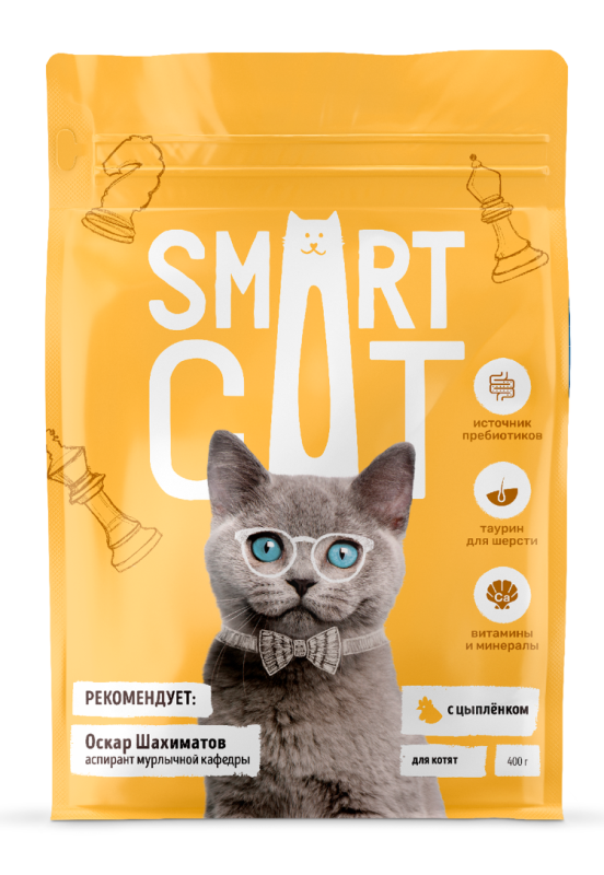 SMART CAT Dry food for kittens with chicken