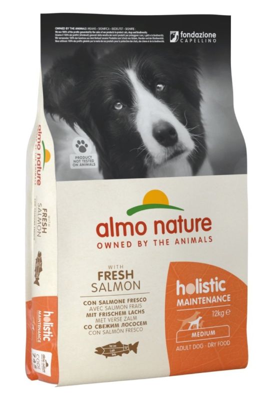 ALMO NATURE food for adult dogs with Salmon Holistic