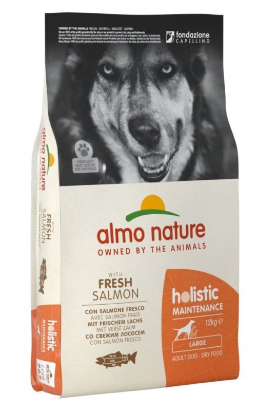 ALMO NATURE food for adult dogs of Large breeds with Salmon Holistic