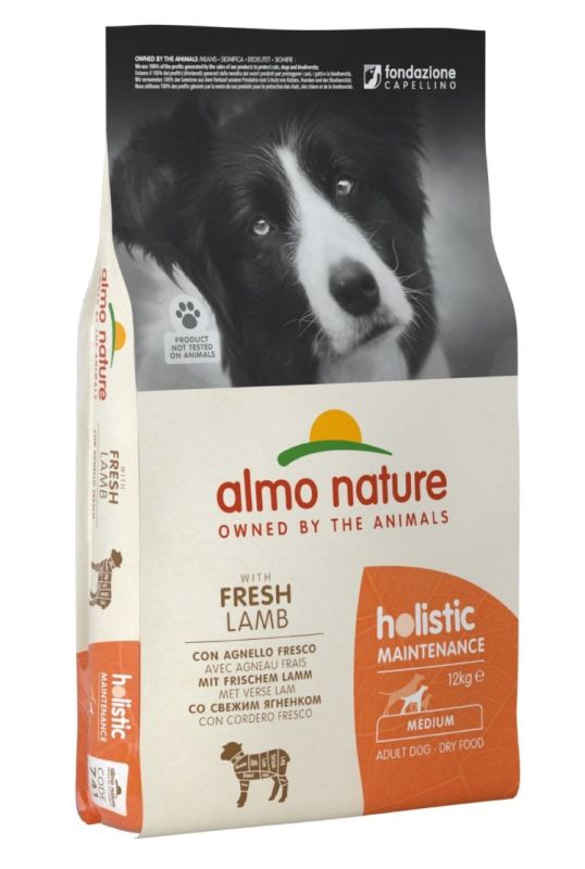 ALMO NATURE food for adult dogs with Lamb Holistic