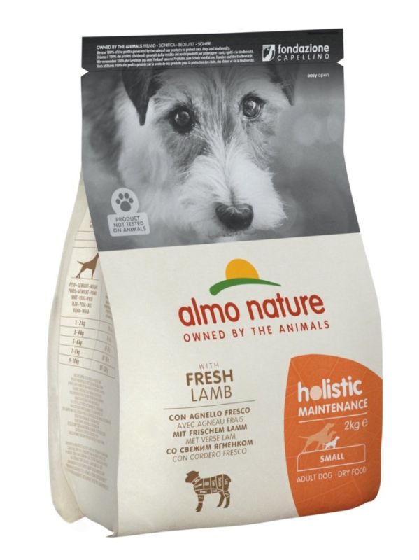 ALMO NATURE food for adult dogs Small breeds with Lamb Holistic