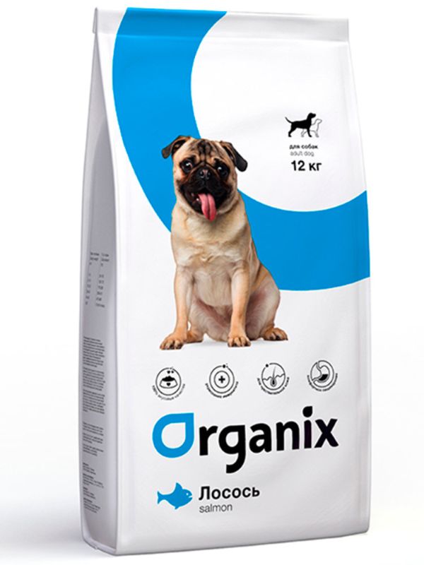 ORGANIX dog food with fresh salmon and rice (Adult Dog Salmon)