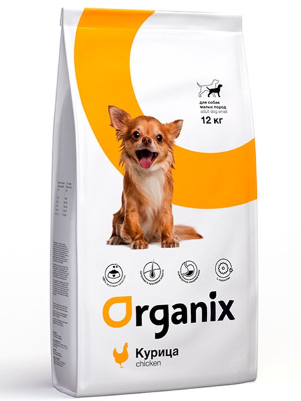 ORGANIX food for dogs of small breeds (Adult Dog Small Breed Chicken)